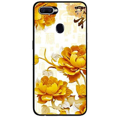 Ốp lưng dành cho Oppo A12 - A5s (A7) mẫu Mẫu Đơn Vàng