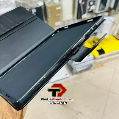 Bao da dạng ví cho SamSung Galaxy Tab A9+ Plus SM-X210, SM-X215, SM-X216 hiệu Hanman có quai cài - Hàng chính hãng