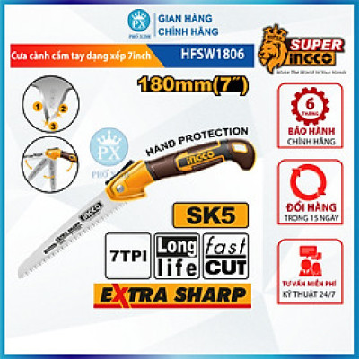 Cưa cành cầm tay dạng xếp 7inch HFSW1806