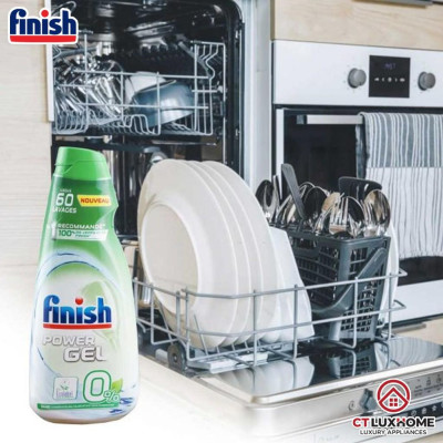 Gel rửa chén bát Finish Eco 0% PowerGel 900ml 