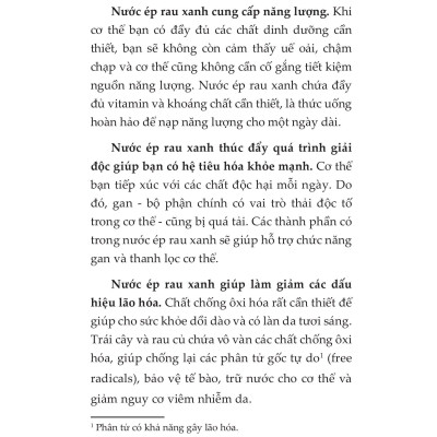 Nước Ép Tươi Xanh Thải Độc Chữa Lành