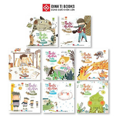 Sách - Dạy Con Thói Quen Tốt - Giáo Dục Kỹ Năng Đầu Đời Cho Trẻ Từ 3 - 6 Tuổi - Combo 8 Tập - Đinh Tị Books