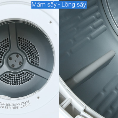 Máy sấy thông hơi Aqua 7 Kg AQH-V700F.W - Hàng Chính Hãng - Chỉ Giao Hồ Chí Minh