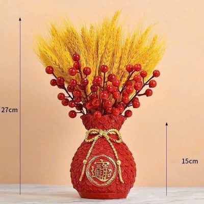 Set Bình Hoa 3 Món Tài Lộc Bông Lúa Mạch – Trang Trí Sang Trọng, Thu Hút Tài Lộc, Mang Lại May Mắn - HÀNG CHÍNH HÃNG MINIIN