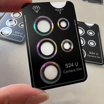 Bộ Len Dán Camera Cho Samsung S25 Ultra / S24 Ultra / S24 Plus / S23 Ultra / S23 Plus / S22 Ultra Có Khung Tự Dán