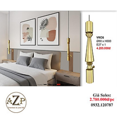 AZP - ĐÈN ỐP VÁCH / ĐÈN TRANG TRÍ / ĐÈN TREO TƯỜNG PHÒNG KHÁCH, PHÒNG NGỦ, NHÀ HÀNG, KHÁCH SẠN AZP-VKC06 phong cách đương đại, hàng nhập khẩu AZP