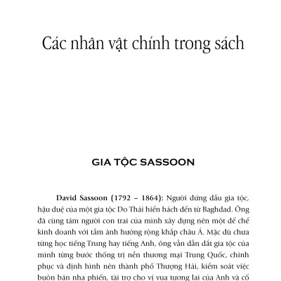Những Ông Trùm Tư Bản Cuối Cùng Của Thượng Hải    Hai Đế Chế Kinh Tế Do Thái Cạnh Tranh Giúp Tạo Nên Trung Quốc Hiện Đại
