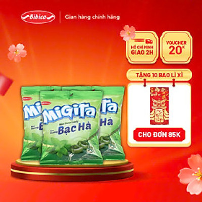 Combo 3 Kẹo Cứng Migita Bibica 70g