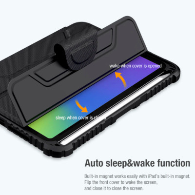 Bao da cao cấp cho iPad Mini 6 hãng Nillkin Bumper Leather có nắp bảo vệ camera - Hàng nhập khẩu