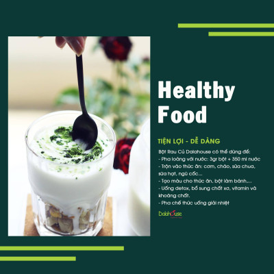 Bột cải bó xôi hữu cơ nguyên chất sấy lạnh Dalahouse - Mẫu mới 2022 Hộp 120gr tiết kiệm - Nguồn Vitamin K,A,C, sắt, magie & Mangan cao giúp xương chắc khỏe, hỗ trợ tiêu hóa và hỗ trợ thị lực _ ThuDươngShop Chờ duyệt tự động