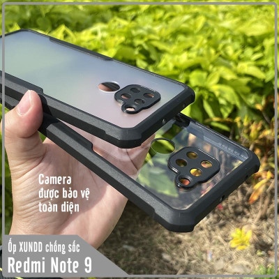 Ốp lưng cho Xiaomi Redmi Note 9 - Redmi 10X 4G chống sốc trong viền nhựa dẻo XunDD - Hàng Nhập Khẩu