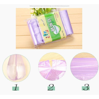 Combo 5 Cuộn 100 Túi Đựng Rác Mini Size 50x45cm