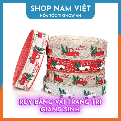 2 Mét Dây Ruy Băng Vải Trang Trí Giáng Sinh