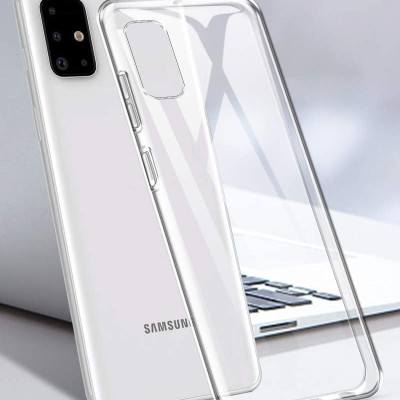 Ốp lưng dẻo silicon cho Samsung Galaxy A71 hiệu Ultra Thin (siêu mỏng 0.6mm, chống trầy, chống bụi) - Hàng nhập khẩu