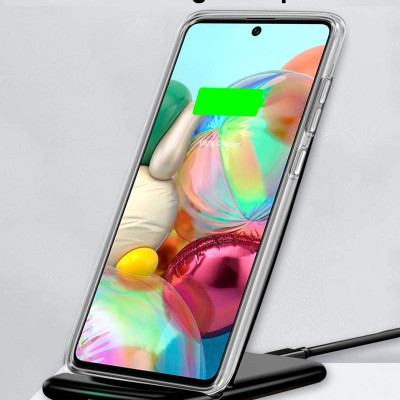 Ốp lưng dẻo silicon cho Samsung Galaxy A71 hiệu Ultra Thin (siêu mỏng 0.6mm, chống trầy, chống bụi) - Hàng nhập khẩu