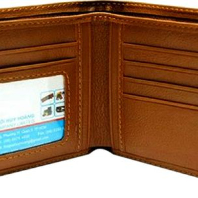 Ví Nam Da Bò Cao Cấp Huy Hoàng HT2113 (12.5 x 10 cm) - Da Bò