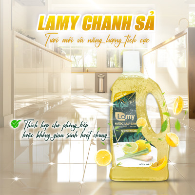 Thùng 04 Chai Nước Lau Sàn Giúp Làm Sạch Mọi Bề Mặt Kháng Khuẩn Xua Đuổi Côn Trùng Chai 1L