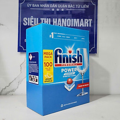 [HCM] Viên rửa bát Finish All in one 100 viên hương chanh