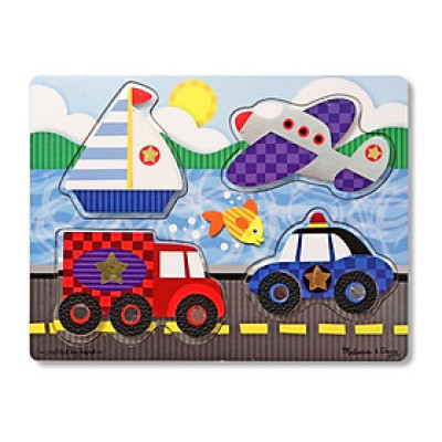 Đồ Chơi Lắp Ráp M&D - Vehicles Touch and Feel Puzzle