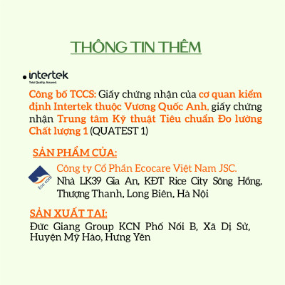  Nước xịt đa năng hữu cơ Bồ hòn và Tinh dầu Sả Chanh 500ml thương hiệu Ecocare