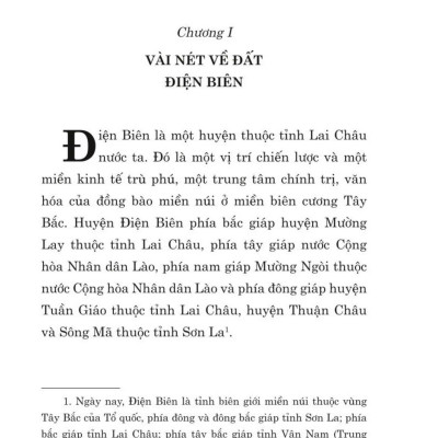 Điện Biên trong lịch sử (từ thuở ban đầu đến năm 1954) bản in 2024