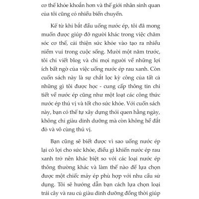 Nước Ép Tươi Xanh Thải Độc Chữa Lành