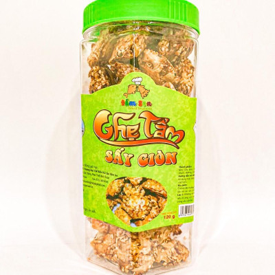 Đặc Sản Bình Thuận  - [Ocop] Ghẹ Tẩm Sấy Giòn Đầm Sen - 120G - Ocop 3 Sao