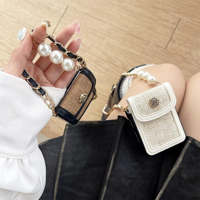 Ốp Lưng Cho Samsung Galaxy Z FLip 6 / Z Flip Vải Bố Dạng Ví Có Dây Đeo Dài - BUM STORE GALAXY CASE