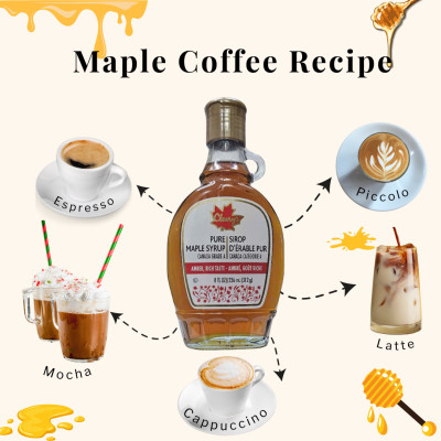 Siro Lá phong làm bánh siro dùng pha chế thức uống, làm bánh - 236ML Hiệu Cleary