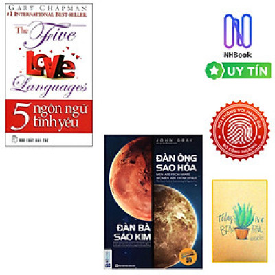 Combo sách tình yêu: 5 Ngôn Ngữ Yêu Thương - The Five Love Languages + Đàn Ông Sao Hỏa Đàn Bà Sao Kim