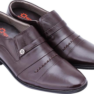 Giày Tăng Chiều Cao Nam Huy Hoàng HT7177 - Nâu