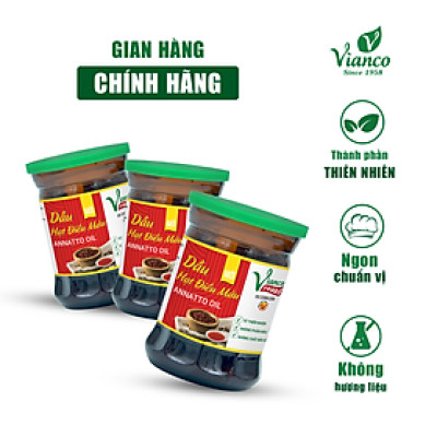Dầu Điều Màu ViancoFoods Việt Ấn 3 ly x 50gr