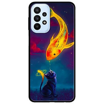 Ốp lưng dành cho Samsung A23 4G - A53 5G - A73 5G - Mèo Và Cá