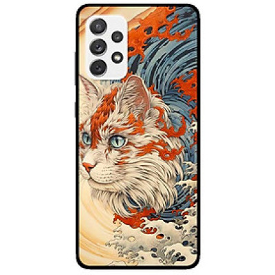 Ốp lưng cho Samsung A16 - A06 - A23 - A32 4G - A52 - M33 - Mèo Trắng Cam - Hàng Chính Hãng