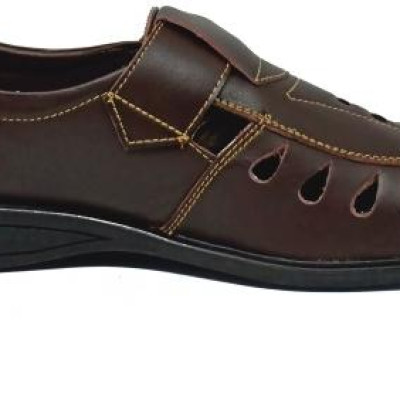 Giày rọ nam Huy Hoàng da bò màu nâu HT7787
