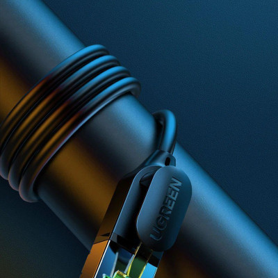 Ugreen UG80414NW149TK 0.5M 10Gbps màu đen cáp mạng CAT7 siêu mỏng nhỏ 0.38mm - HÀNG CHÍNH HÃNG