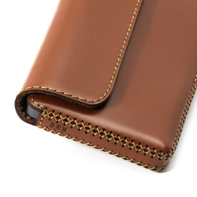 Bao da đeo lưng cho Samsung S25 Edge ,chất liệu da bò, hiệu Khắc Tên - Hàng chính hãng