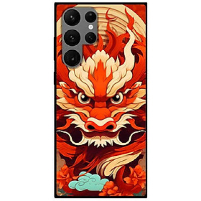 Ốp lưng cho Samsung S21 FE - S23 - S23 Plus - S23 Ultra - S24 - S24 Ultra - Rồng Đỏ - Hàng Chính Hãng