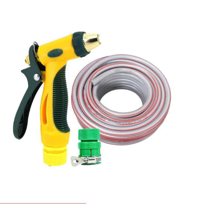 Bộ dây vòi xịt nước rửa xe,tưới cây tăng áp 3 lần 3-5M( nối nhựa xanh) 206317 TL