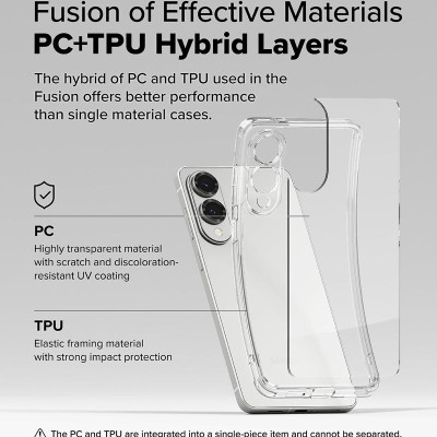 Ốp lưng cho Samsung Galaxy S25 Edge RINGKE Fusion - Hàng Chính Hãng