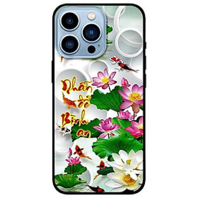 Ốp lưng dành cho Iphone 13 Mini - Iphone 13 - Iphone 13 Pro -  Iphone 13 Pro Max - Thư Pháp Nhẫn Sen
