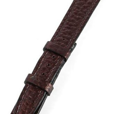 Dây đồng hồ nam nữ Huy Hoàng da bò size nhỏ màu nâu bạc HT8114