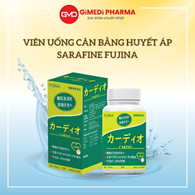 Viên Uống Hỗ Trợ Ổn Định Huyết Áp Cardio Fujina 80 Viên Nhật Bản, Giảm Nguy Cơ Cao Huyết Áp