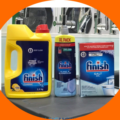 Combo Finish: Bột 2,5kg + Muối 1,5kg + Bóng 750ml