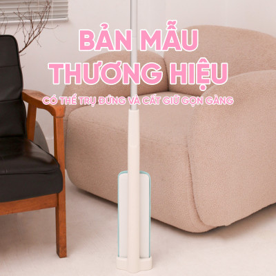 [Tặng Bông Lau] Cây Lau Nhà MyJae Sợi Microfiber Tự Vắt Phun Sương Xoay 360 Độ Thông Minh 138cm