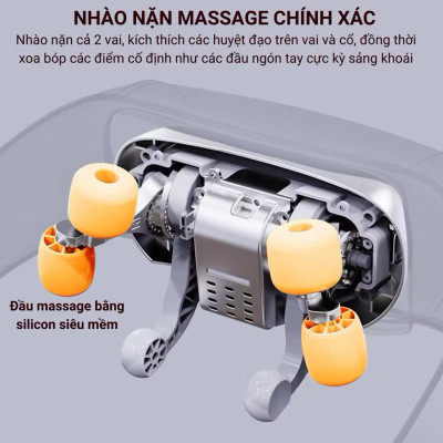 ￼Máy massage cổ vai gáy J88 với 6 đầu massage, mát xa cơ học chườm ấm giúp giảm đau Thiên Phúc Tâm