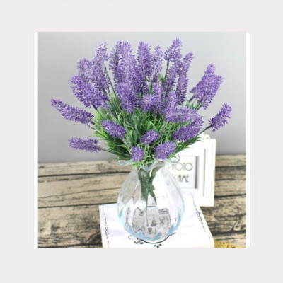 Cành hoa Lavender giả - dài 40cm - nhiều nhánh - Cây giả, hoa lụa Decor trang trí nhà cửa