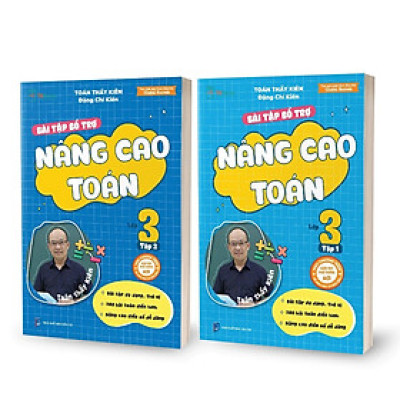 Sách - Combo Bài Tập Bổ Trợ Nâng Cao Toán - Tiếng Việt - Tiếng Anh Lớp 3 (Tập 1+Tập 2) - TKBooks
