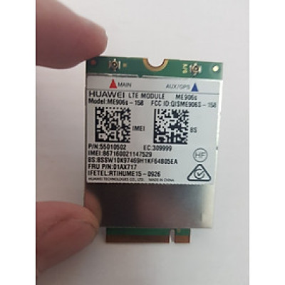 Card WWAN 4G Huawei ME906s dùng cho laptop Lenovo Thinkpad T460, T460s, X260, X1 carbon Gen 4, T560, L460, L560, X1 Carbon Yoga Gen 1 - Hàng chính hãng