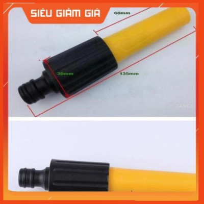 Bộ dây vòi xịt nước rửa xe, tưới cây . tăng áp 3 lần, loại 15m 206622-5 cút sập, nối đen